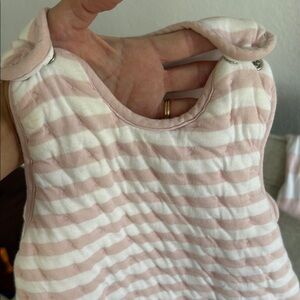Pink and White 1.5 tog sleep sack 12-18m